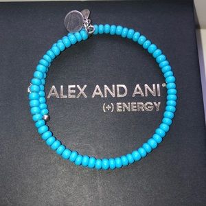 Alex and Ani Blue Beaded Bracelet